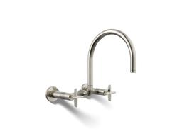 BilletE Two-hole wall-mount bridge kitchen sink faucet - image 1