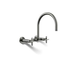 BilletE Two-hole wall-mount bridge kitchen sink faucet - image 1