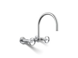 BilletE Two-hole wall-mount bridge kitchen sink faucet - image 1