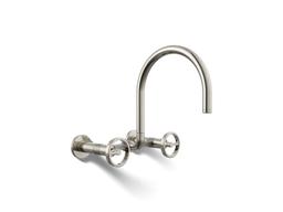 BilletE Two-hole wall-mount bridge kitchen sink faucet - image 1