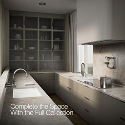 BilletE Two-hole wall-mount bridge kitchen sink faucet - image 7