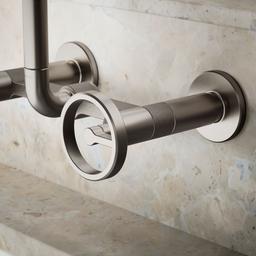 BilletE Two-hole wall-mount bridge kitchen sink faucet - image 5