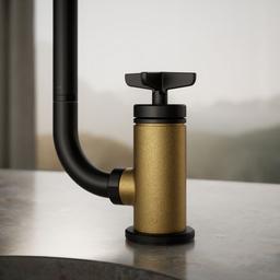 BilletE Single-handle kitchen sink faucet with two-function extended-reach spout and side sprayer - image 5