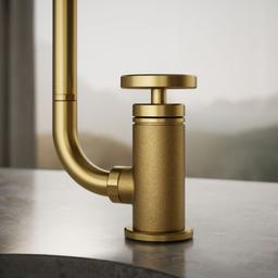 BilletE Single-handle kitchen sink faucet with two-function extended-reach spout and side sprayer - image 5