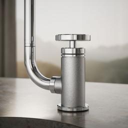 BilletE Single-handle kitchen sink faucet with two-function extended-reach spout and side sprayer - image 5