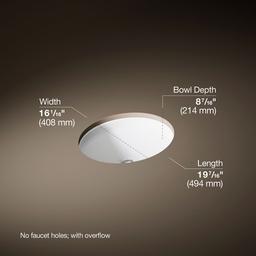 Canvas 19-1/2'' round undermount bathroom sink - image 3