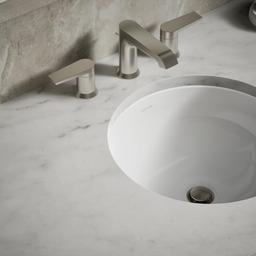 Caxton 16-1/8'' round undermount bathroom sink, no overflow - image 7