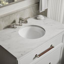 Caxton 16-1/8'' round undermount bathroom sink, no overflow - image 2