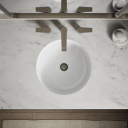 Caxton 16-1/8'' round undermount bathroom sink, no overflow - image 10