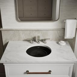 Caxton 16-1/8'' round undermount bathroom sink, no overflow - image 9