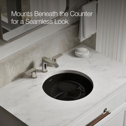 Caxton 16-1/8'' round undermount bathroom sink, no overflow - image 5