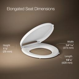 DriftE Tab ReadyLatch Quiet-CloseE round-front toilet seat - image 3