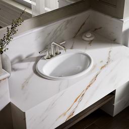 Farmington 19-1/4'' oval drop-in bathroom sink - White - image 2