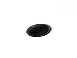 Farmington 19-1/4'' oval drop-in bathroom sink - Black - image 1