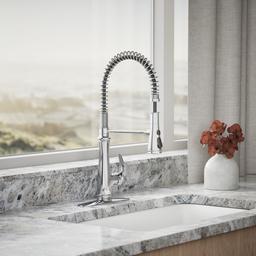 Bellera Semi-professional kitchen sink faucet with three-function sprayhead - image 2