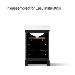 CharlemontE 24'' bathroom vanity cabinet with sink and quartz top - image 10