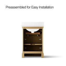 CharlemontE 24'' bathroom vanity cabinet with sink and quartz top - image 10