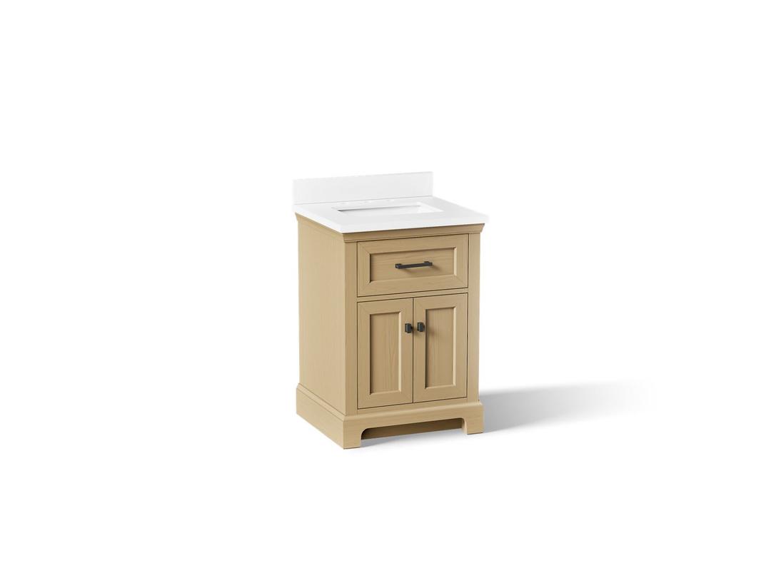 CharlemontE 24'' bathroom vanity cabinet with sink and quartz top by Kohler