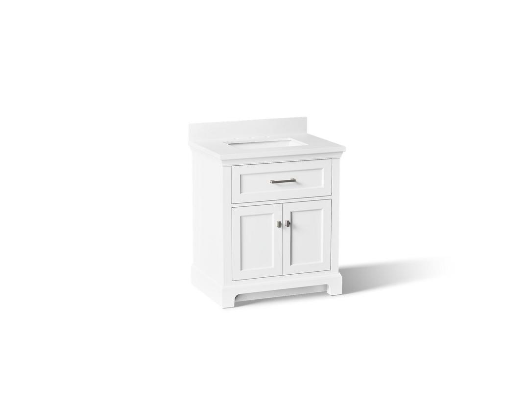 CharlemontE 30'' bathroom vanity cabinet with sink and quartz top by Kohler