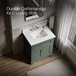 Charlemont 30'' Bathroom Vanity Cabinet With Sink And Quartz Top Umbral Green - image 11