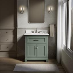 Charlemont 30'' Bathroom Vanity Cabinet With Sink And Quartz Top Umbral Green - image 2