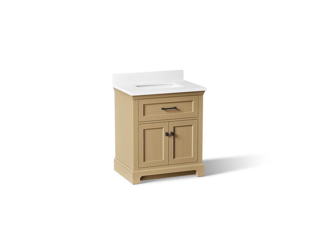CharlemontE 30'' bathroom vanity cabinet with sink and quartz top by Kohler