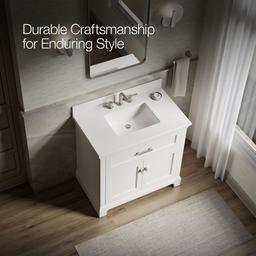 CharlemontE 36'' bathroom vanity cabinet with sink and quartz top - image 11