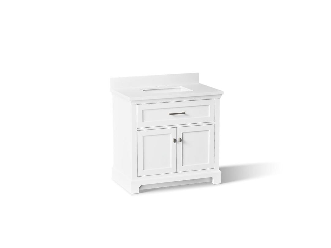 CharlemontE 36'' bathroom vanity cabinet with sink and quartz top by Kohler