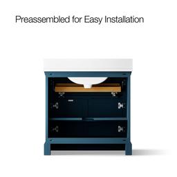 CharlemontE 36'' bathroom vanity cabinet with sink and quartz top - image 10