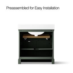 Charlemont 36'' Bathroom Vanity Cabinet With Sink And Quartz Top Umbral Green - image 10