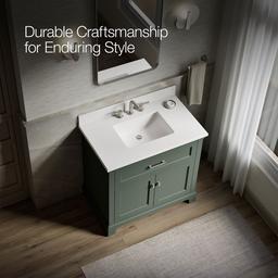 Charlemont 36'' Bathroom Vanity Cabinet With Sink And Quartz Top Umbral Green - image 11