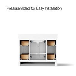 CharlemontE 48'' bathroom vanity cabinet with sink and quartz top - image 10