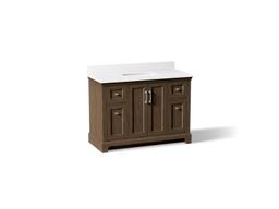 48'' bathroom vanity cabinet with sink and quartz top - image 1