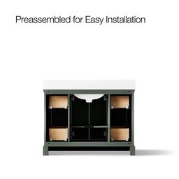 Charlemont 48'' Bathroom Vanity Cabinet With Sink And Quartz Top Umbral Green - image 10