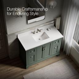 Charlemont 48'' Bathroom Vanity Cabinet With Sink And Quartz Top Umbral Green - image 12