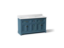 CharlemontE 60'' bathroom vanity cabinet with sinks and quartz top - image 1