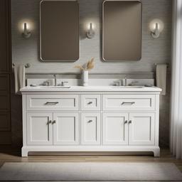 CharlemontE 72'' bathroom vanity cabinet with sinks and quartz top - image 2