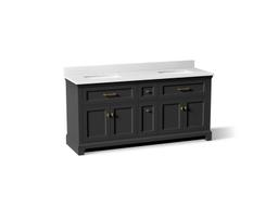 CharlemontE 72'' bathroom vanity cabinet with sinks and quartz top - image 1