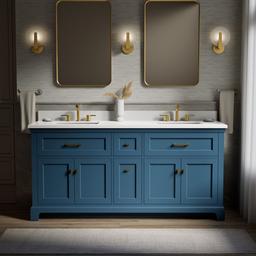 CharlemontE 72'' bathroom vanity cabinet with sinks and quartz top - image 2