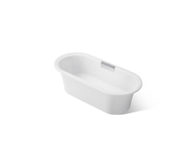 VoluteE 63'' x 28-3/8'' freestanding bath with base