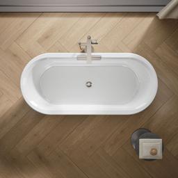 VoluteE 63'' x 28-3/8'' freestanding bath with base - image 7