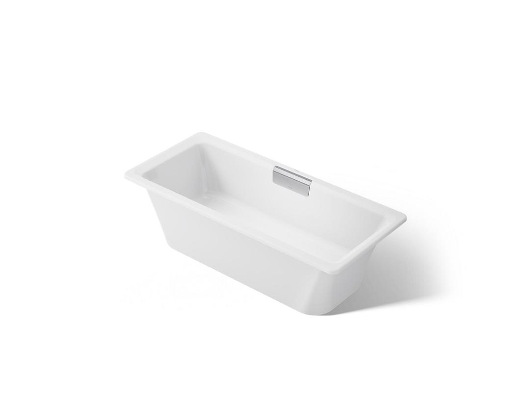VoluteE 63'' x 28-3/8'' freestanding bath with base by Kohler