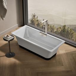 VoluteE 63'' x 28-3/8'' freestanding bath with base - image 2