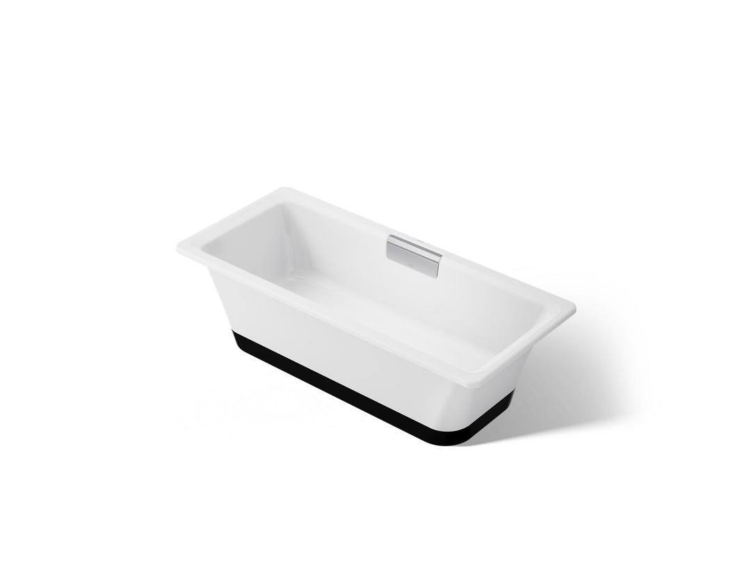VoluteE 63'' x 28-3/8'' freestanding bath with base by Kohler