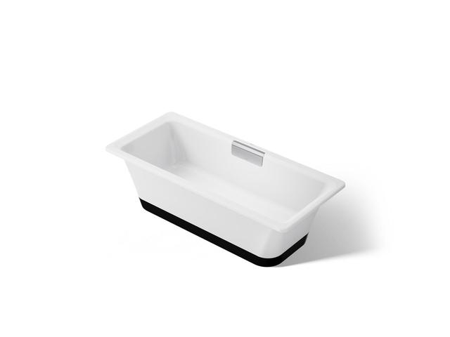 VoluteE 63'' x 28-3/8'' freestanding bath with base