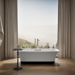 VoluteE 63'' x 28-3/8'' freestanding bath with base - image 4