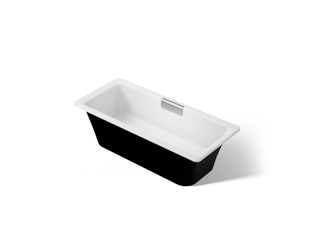 VoluteE 63'' x 28-3/8'' freestanding bath with base by Kohler