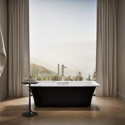 VoluteE 63'' x 28-3/8'' freestanding bath with base - image 4