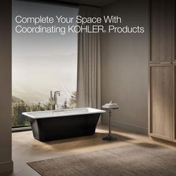 VoluteE 63'' x 28-3/8'' freestanding bath with base - image 6