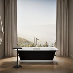VoluteE 63'' x 28-3/8'' freestanding bath with base - image 4
